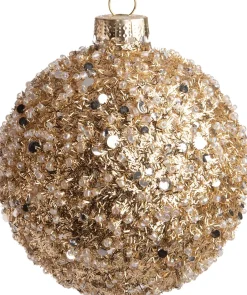 Intratuin Weihnachtskugeln Vimy gold D 8 cm| Weihnachtskugeln & -Anhänger