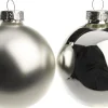 Intratuin Weihnachtskugeln silber matt und glänzend D 6 cm 10 St.| Weihnachtskugeln & -Anhänger