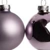 Intratuin Weihnachtskugeln lila matt und glänzend D 8 cm 6 St.| Weihnachtskugeln & -Anhänger