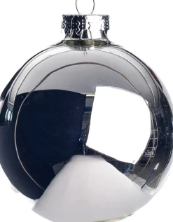 Intratuin Weihnachtskugeln silber matt und glänzend D 8 cm 6 St.| Weihnachtskugeln & -Anhänger