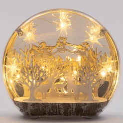 Intratuin Weihnachtslandschaft Rentier mit LED-Beleuchtung 25 x 6 x 23 cm| Weihnachtsfiguren & -Objekte