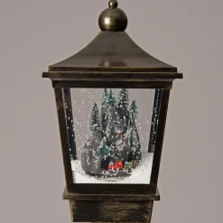 Intratuin Weihnachtslaterne Zug mit LED Beleuchtung 29 x 29 x 184 cm| Weihnachtsleuchten