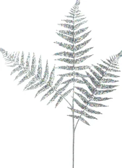 Intratuin Weihnachtszweig Bernt Farn silber 78 cm| Weihnachtszweige & -Blumen