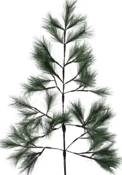 Intratuin Weihnachtszweig grün mit 90 LEDs warmweiß 120 cm| Weihnachtszweige & -Blumen