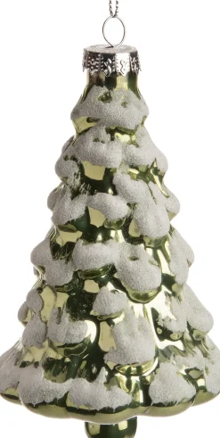 Intratuin Weihnchtsbaumschmuck Baum grün 7 x 7 x 11,5 cm| Weihnachtskugeln & -Anhänger