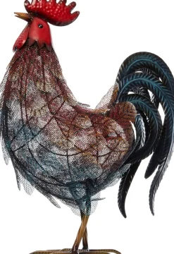 Intratuin Wetterfestes Bild Hahn 34 x 16 x 45,5 cm| Gartenzwerge & -Figuren