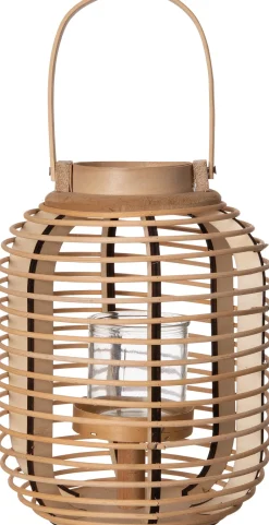 Intratuin Windlicht Holz D 22 H 28 cm| Laternen & Windlichter