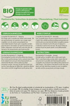 Intratuin Zucchine gelb (Cucurbita pepo 'Ola Gabriella') (BIO) Samen| Gemüsesamen|Saatgut