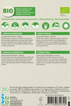 Intratuin Zucchini (Curcurbita pepo 'Black Beauty') (BIO) Samen| Gemüsesamen|Saatgut