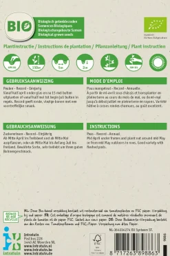 Intratuin Zuckererbse (Pisum sativum 'Record') (BIO) Samen| Gemüsesamen|Saatgut
