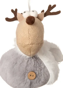 Intratuin  Weihnachtsbaumschmuck Rentier grau 8 x 8 x 11 cm| Weihnachtskugeln & -Anhänger