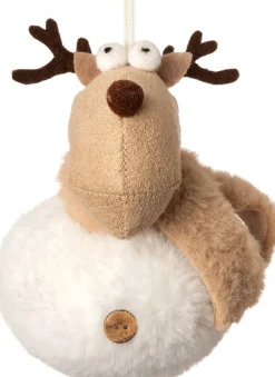 Intratuin  Weihnachtsbaumschmuck Rentier weiß 8 x 8 x 11 cm| Weihnachtskugeln & -Anhänger