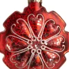 Intratuin  Weihnachtsbaumschmuck Blume Louisia rot 10 x 10 x 4 cm| Weihnachtskugeln & -Anhänger