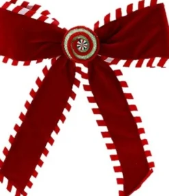 Intratuin  Weihnachtsbaumschmuck Candyline Schleife rot 30 x 33 x 4 cm| Weihnachtskugeln & -Anhänger
