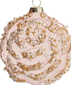 Intratuin  Weihnachtsbaumschmuck Blume Luann rosa 10 x 10 x 5 cm| Weihnachtskugeln & -Anhänger