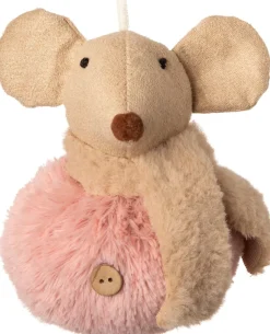 Intratuin  Weihnachtsbaumschmuck Maus rosa 8 x 8 x 11 cm| Weihnachtskugeln & -Anhänger