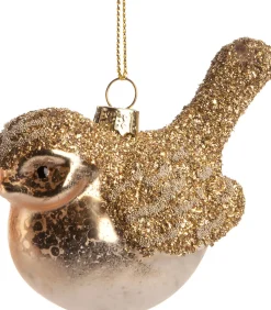 Intratuin  Weihnachtsbaumschmuck Vogel Birdie gold 10,5 x 6 x 6,5 cm| Weihnachtskugeln & -Anhänger