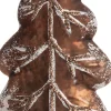 Intratuin  Weihnachtsbaumschmuck Blatt braun 6 x 2,5 x 12 cm| Weihnachtskugeln & -Anhänger
