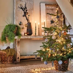 Intratuin  Weihnachtsbaumschmuck Blatt braun 6 x 2,5 x 12 cm| Weihnachtskugeln & -Anhänger