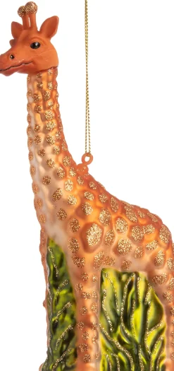 Intratuin  Weihnachtsbaumschmuck Giraffe mehrfarbig 10 x 4 x 16 cm| Weihnachtskugeln & -Anhänger
