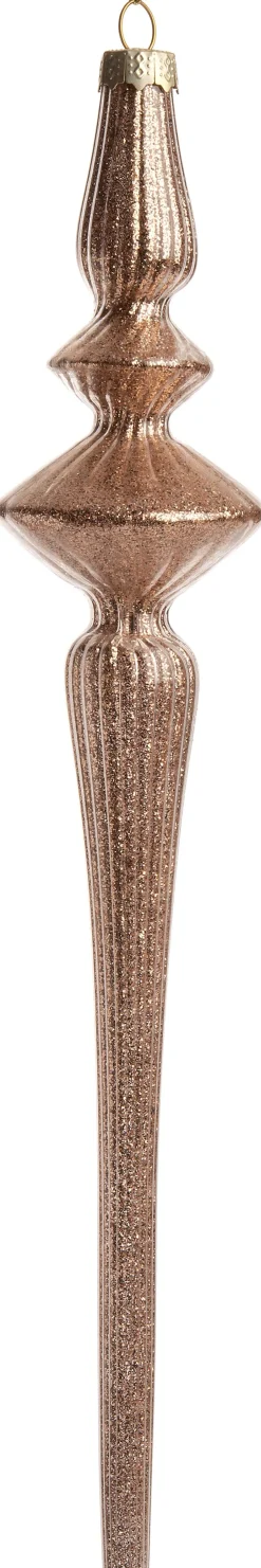 Intratuin  Weihnachtsbaumschmuck Elvina kupfer D 5 H 27 cm| Weihnachtskugeln & -Anhänger