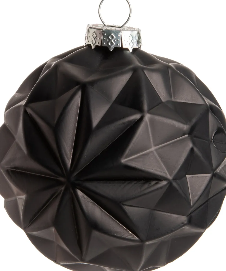 Intratuin Weihnachtskugel Ardy schwarz D 8 cm| Weihnachtskugeln & -Anhänger