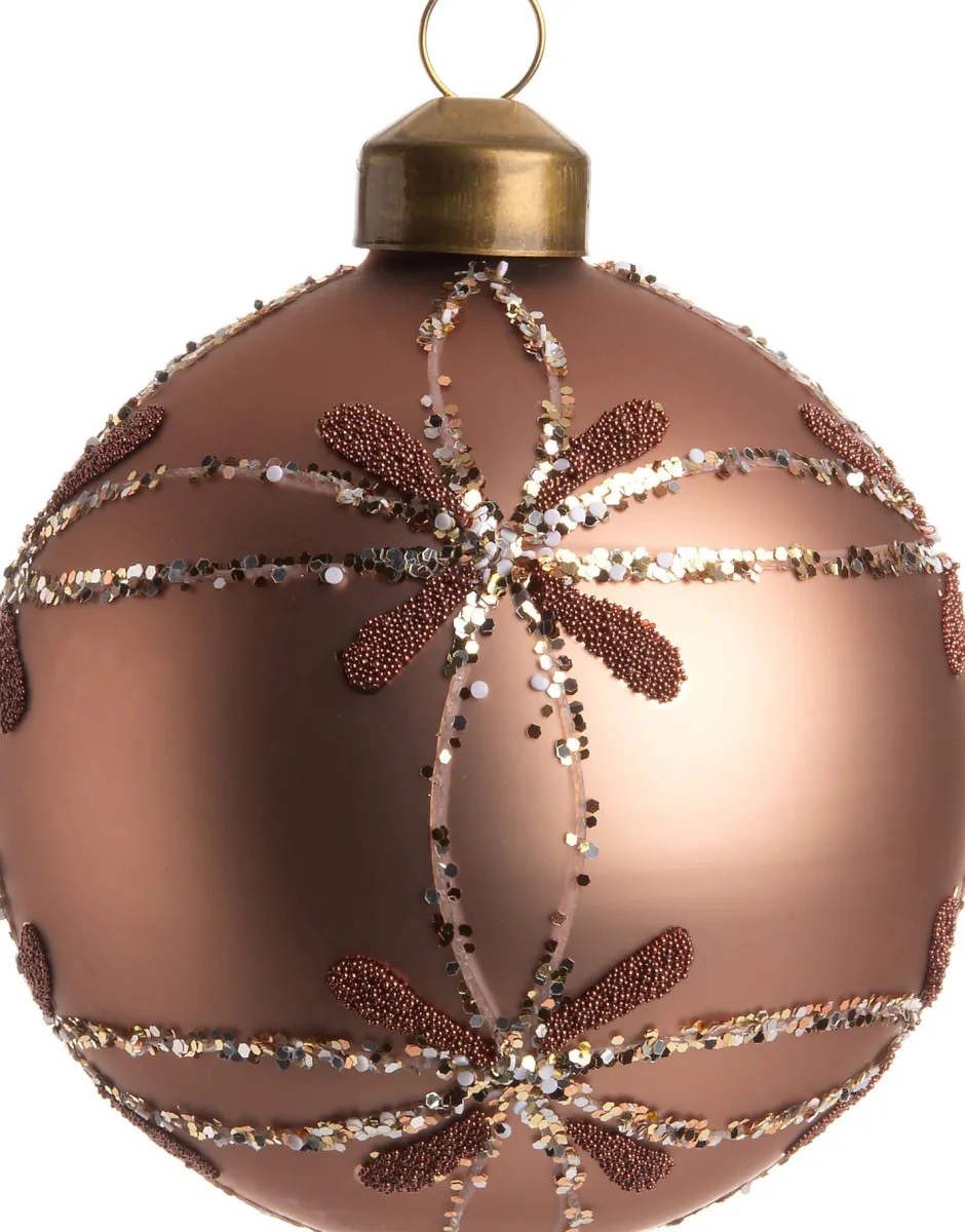 Intratuin Weihnachtskugel Elora hellbraun D 8 cm| Weihnachtskugeln & -Anhänger