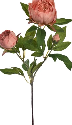 Intratuin Jasaco Pure Kunstblume Pfingstrose 72 cm orange rosa| Kunstblumen