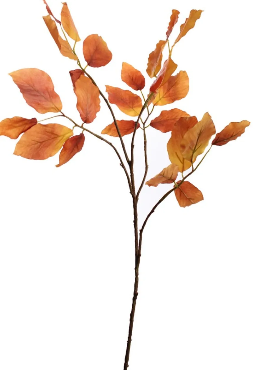 Intratuin Jasaco Pure Kunstzweig Buche 66 cm orange| Künstliche Deko-Zweige