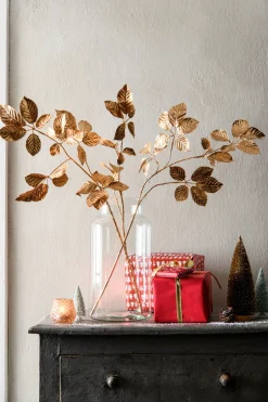 Intratuin Jasaco Pure Kunstzweig Herbstblatt 112 cm gold| Künstliche Deko-Zweige