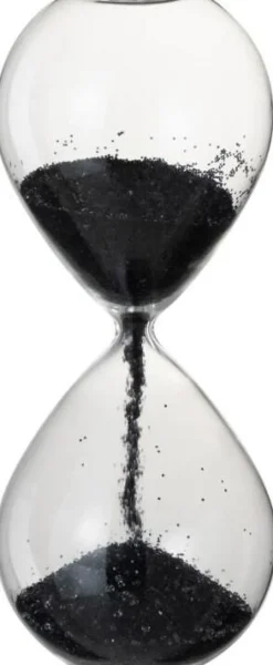 Intratuin J-Line Sanduhr Tessa schwarz D 7 H 20 cm| Dekofiguren & -Objekte