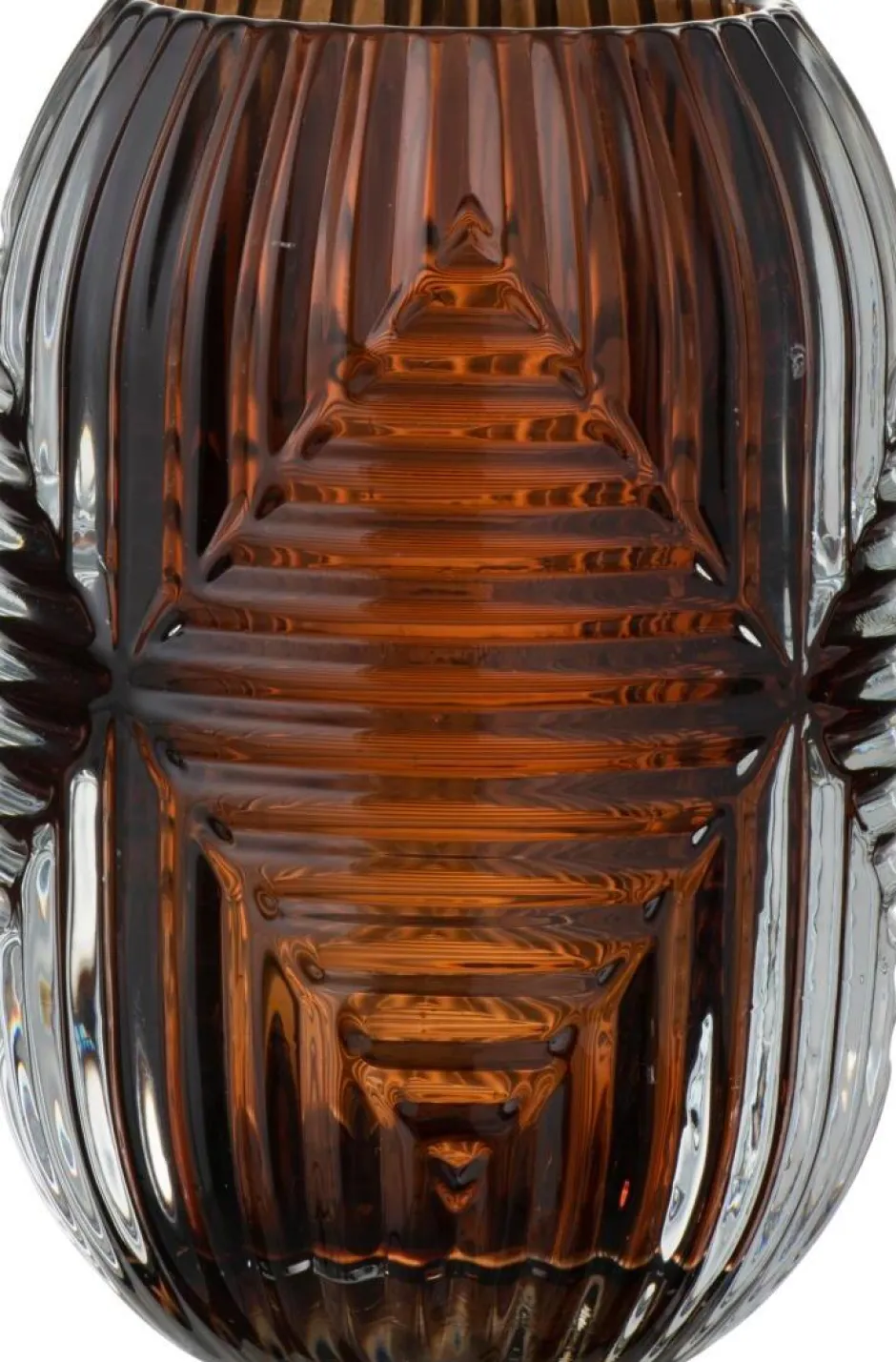 Intratuin J-Line Teelichthalter Line braun D 9 H 13 cm| Teelichthalter