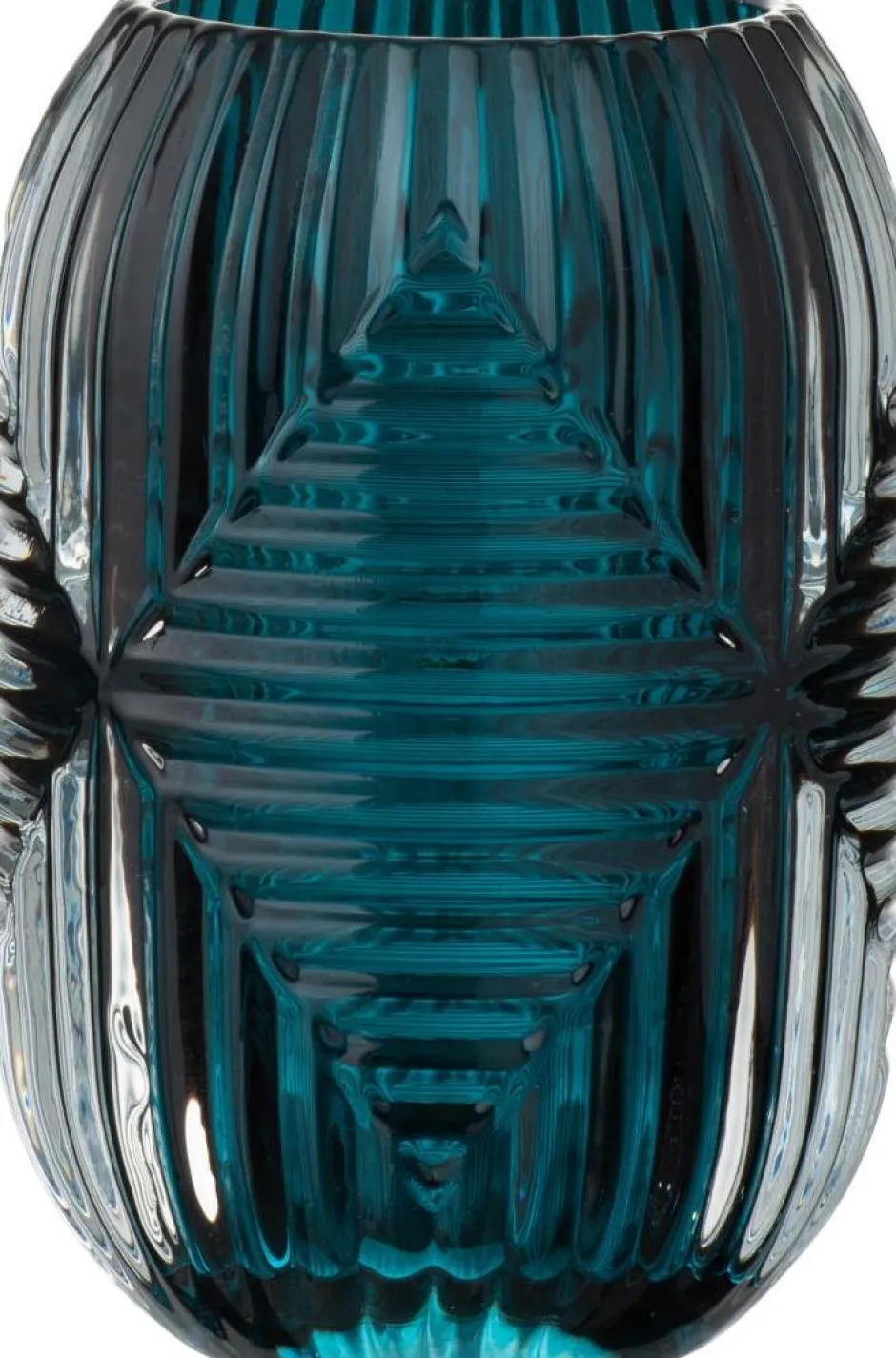 Intratuin J-Line Teelichthalter Line blau D 9 H 13 cm| Teelichthalter