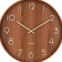 Intratuin Karlsson Wanduhr Pure natur 43 x 42 x 5 cm| Uhren