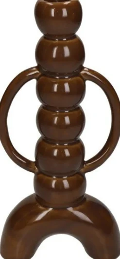Intratuin Kerzenständer Henque braun 10 x 4,5 x 21,5 cm| Kerzenständer