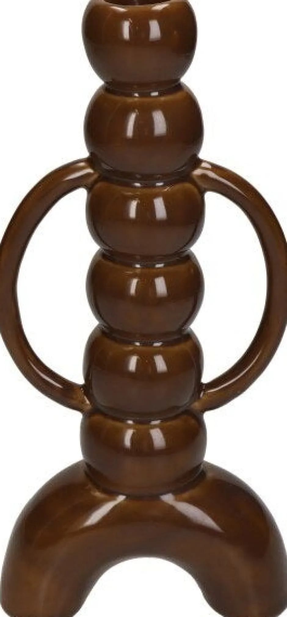 Intratuin Kerzenständer Henque braun 10 x 4,5 x 21,5 cm| Kerzenständer