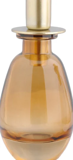 Intratuin Kerzenständer Langford braun oval 7 x 7 x 15 cm| Kerzenständer