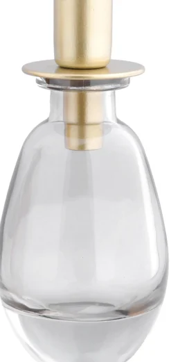 Intratuin Kerzenständer Langford grau oval 7 x 7 x 15 cm| Kerzenständer