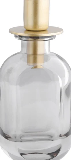 Intratuin Kerzenständer Langford grau rund 7 x 7 x 15 cm| Kerzenständer