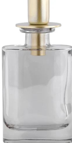 Intratuin Kerzenständer Langford grau rechteckig 7 x 7 x 15 cm| Kerzenständer