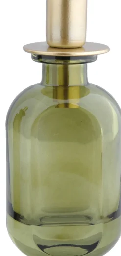 Intratuin Kerzenständer Langford grün rund 7 x 7 x 15 cm| Kerzenständer