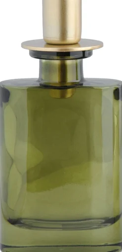 Intratuin Kerzenständer Langford grün rechteckig 7 x 7 x 15 cm| Kerzenständer