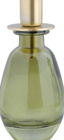 Intratuin Kerzenständer Langford grün oval 7 x 7 x 15 cm| Kerzenständer