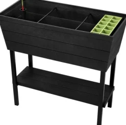 Intratuin Keter Hochbeet Urban Bloomer anthrazit 48 l| Hoch- & Frühbeete|Anzuchtkästen & Mini-Gewächshäuser