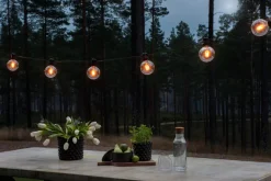 Intratuin Konstsmide LED Lichterkette schwarz 5 m mit 10 austauschbaren Leuchten| Außenlichterketten