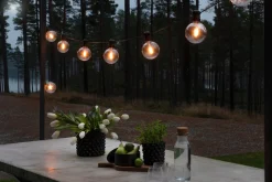 Intratuin Konstsmide LED Lichterkette schwarz 5 m mit 10 austauschbaren Leuchten| Außenlichterketten