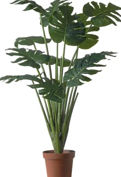 Intratuin Kunstpflanze Monstera im Topf H 107 cm grün| Kunstpflanzen