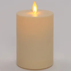Intratuin LED Kerze Outdoor mit beweglicher Flamme creme D 8 H 11 cm| Led Kerzen