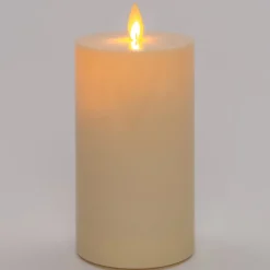 Intratuin LED Kerze Outdoor mit beweglicher Flamme creme D 8 H 14 cm| Led Kerzen