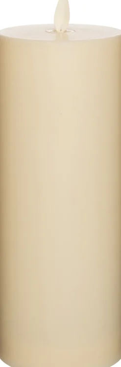 Intratuin LED Kerze Outdoor mit beweglicher Flamme creme D 8 H 20 cm| Led Kerzen